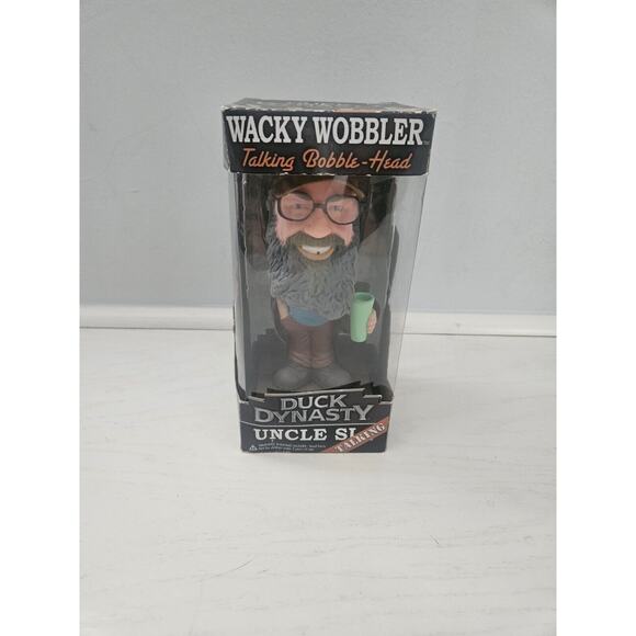 Funko Duck Dynasty Uncle Si Wacky Wobbler Talking Words Of Wisdom A&E New In Box - Picture 1 of 9